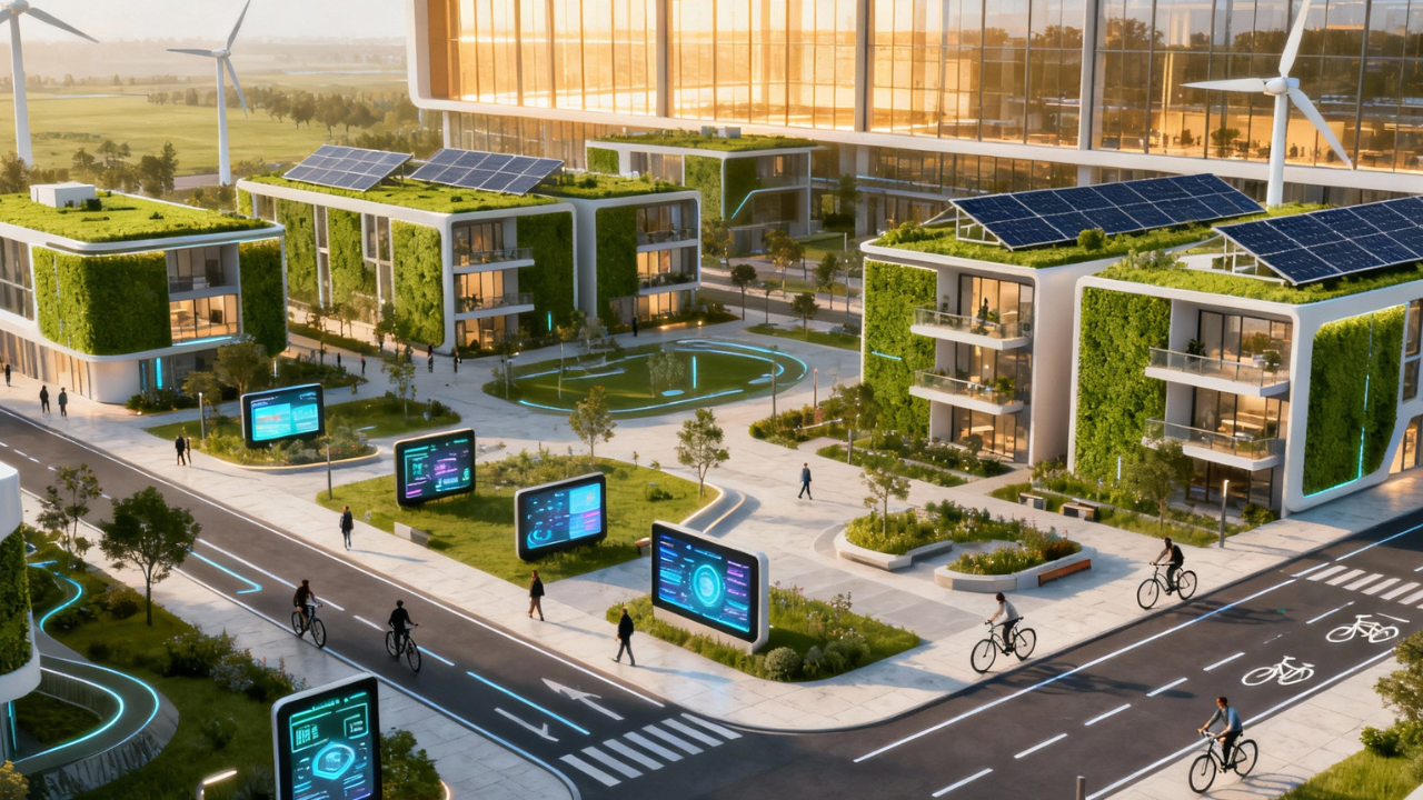 Smart Urban Living: Sustainable Architecture and Intelligent Cities